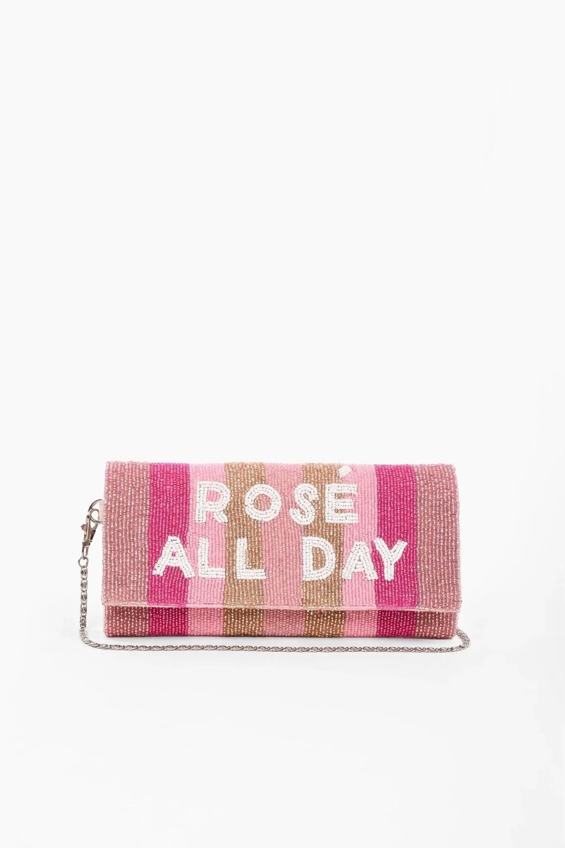 trendy bohemian beaded clutch purse rose all day clutch daisy 745