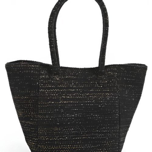 trendy bohemian black woven tote beaded lion tote bag daisy lane 733