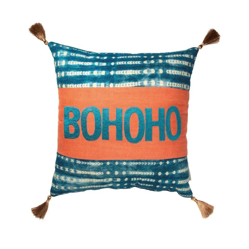 trendy bohemian decorative throw pillow boho square with bohoho 317