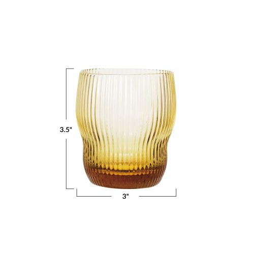 trendy bohemian dimensions glass 8 oz fluted drinking glass daisy 926