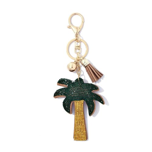 trendy bohemian gold keychai palm palm tree key chain daisy lane 717