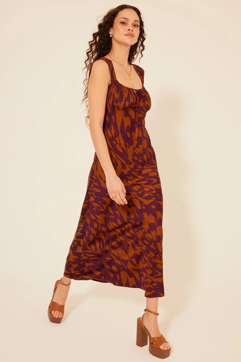 trendy bohemian long patterned sundress lucile maxi dress daisy lane 969