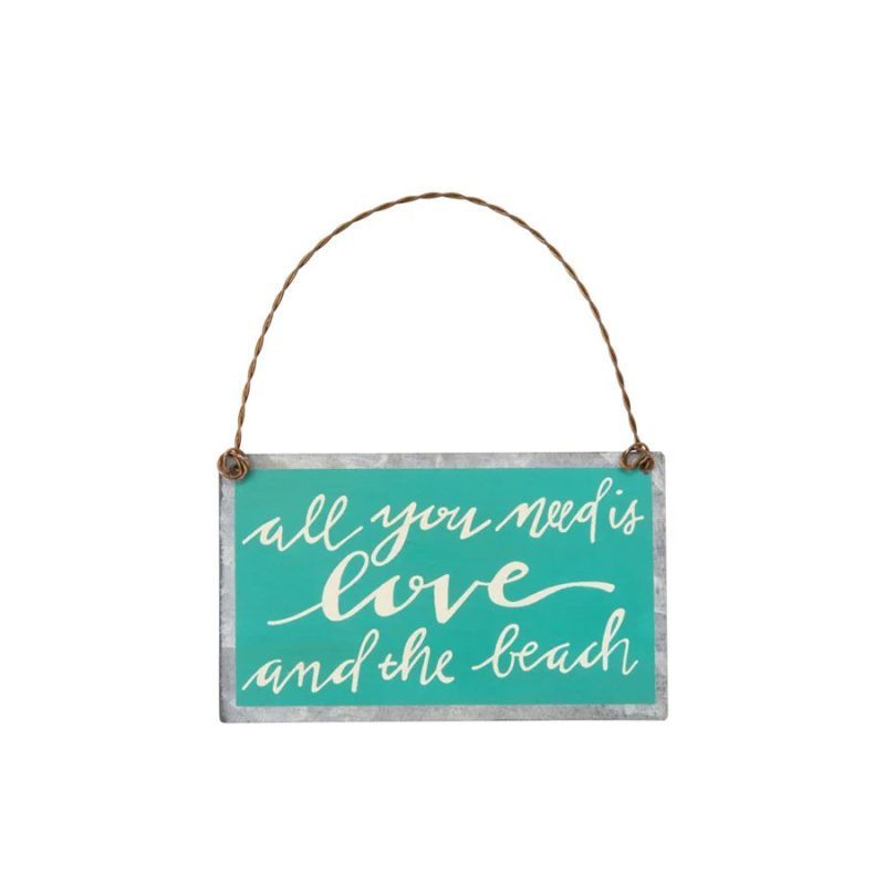 trendy bohemian sign says love beach love ornament sign daisy 656