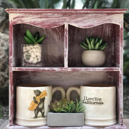 trendy bohemian small shelf two i love you california bear hug 732