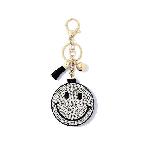 trendy bohemian smiley face keychai smiley face key chain 108