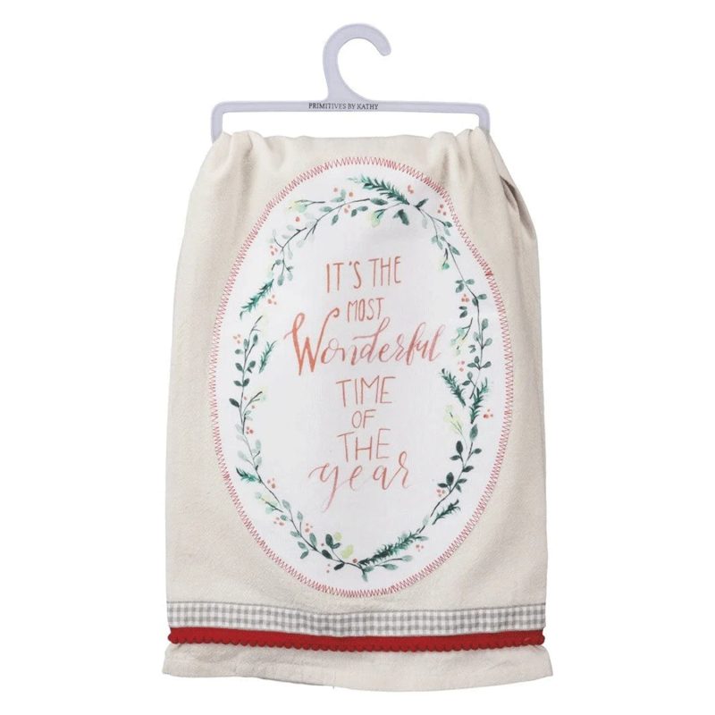 trendy bohemian things tea towel wonderful time of the year dish 242