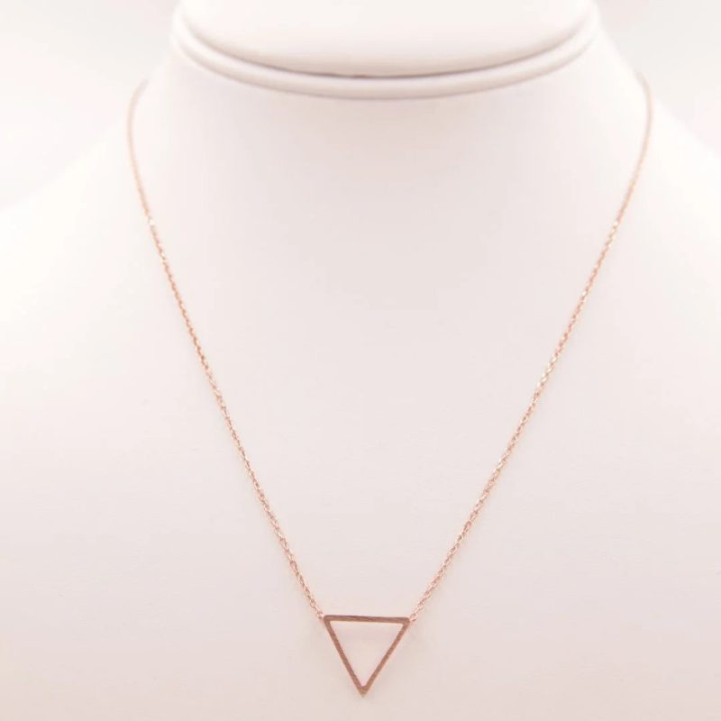 trendy bohemian triangle necklace triangle pendant necklace daisy 951