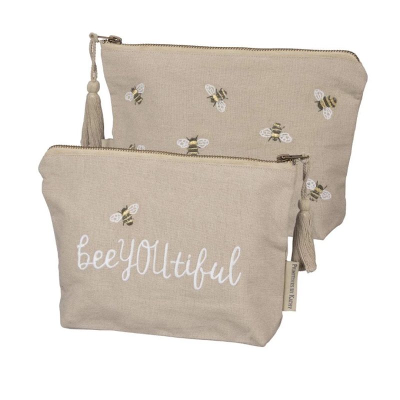 trendy bohemian two small bags bee you tiful zipper pouch daisy lane 109