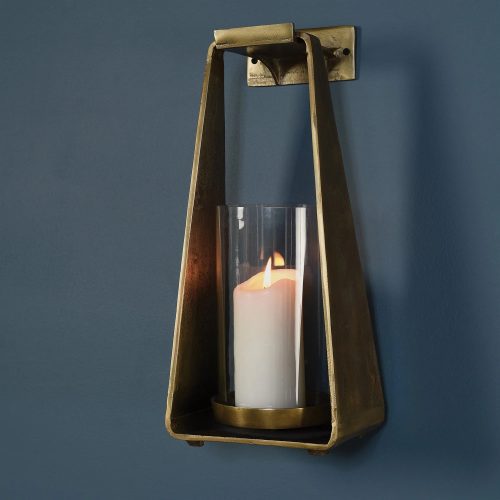 trendy bohemian wall mounted brass lantern taylor sconce with wall 912