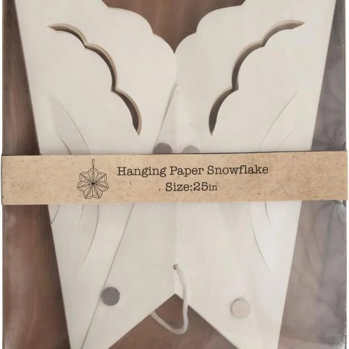 trendy bohemian white paper butterfly shaped snowflake christmas 639