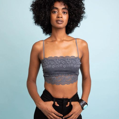 trendy bohemian woman big afro wide lace bandeau with detachable 955