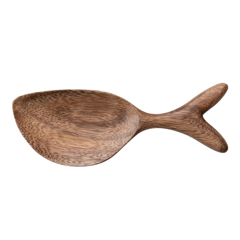 trendy bohemian wooden fish shaped acacia wood fish shaped dish 303