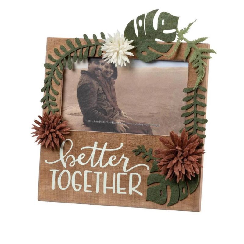 trendy bohemian wooden frame picture better together plaque frame 615